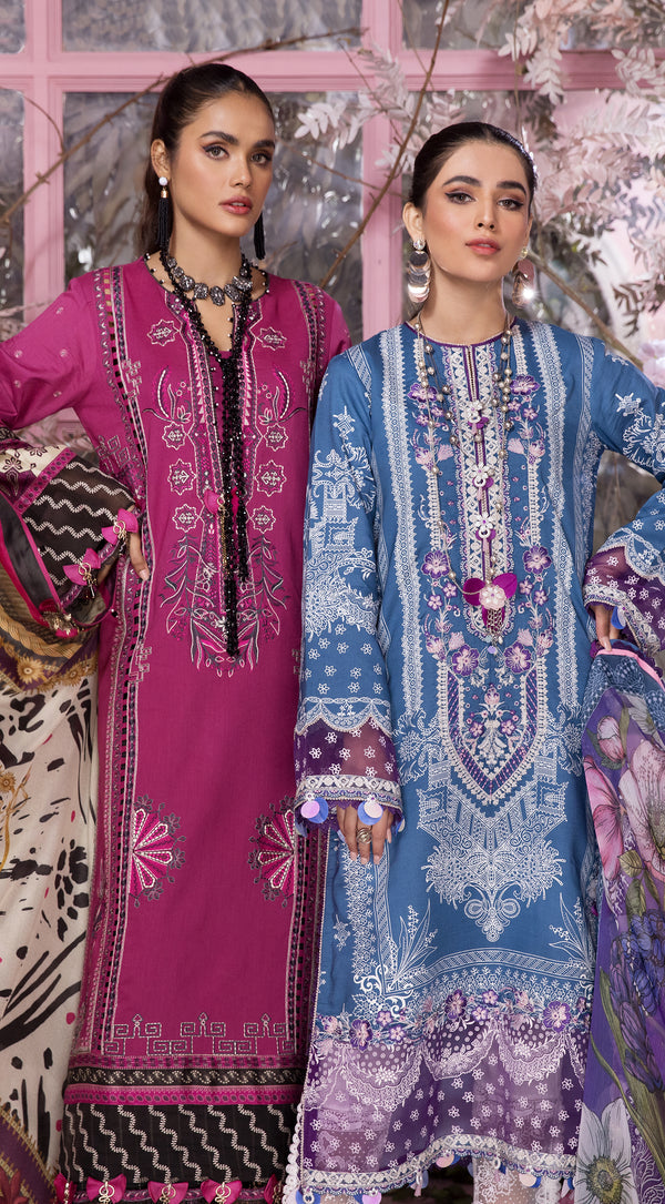 SHREYA | Anaya VIVA by Kiran Chaudhry Embroidered Lawn '22 | Unstitched Embroidered Lawn Suits