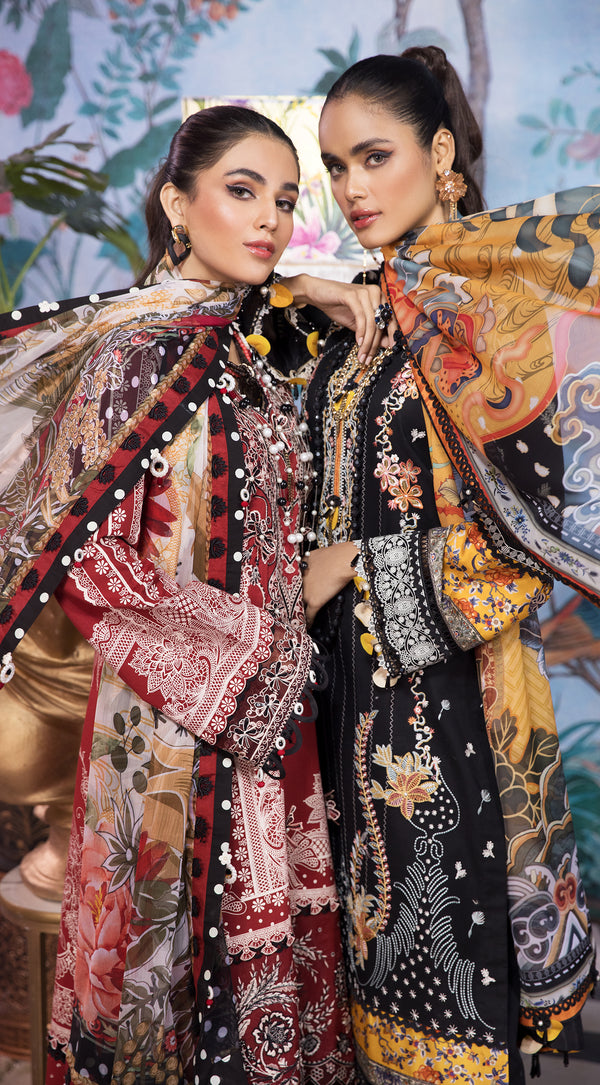 RAYNA  | Anaya VIVA by Kiran Chaudhry Embroidered Lawn '22 | Unstitched Embroidered Lawn Suits