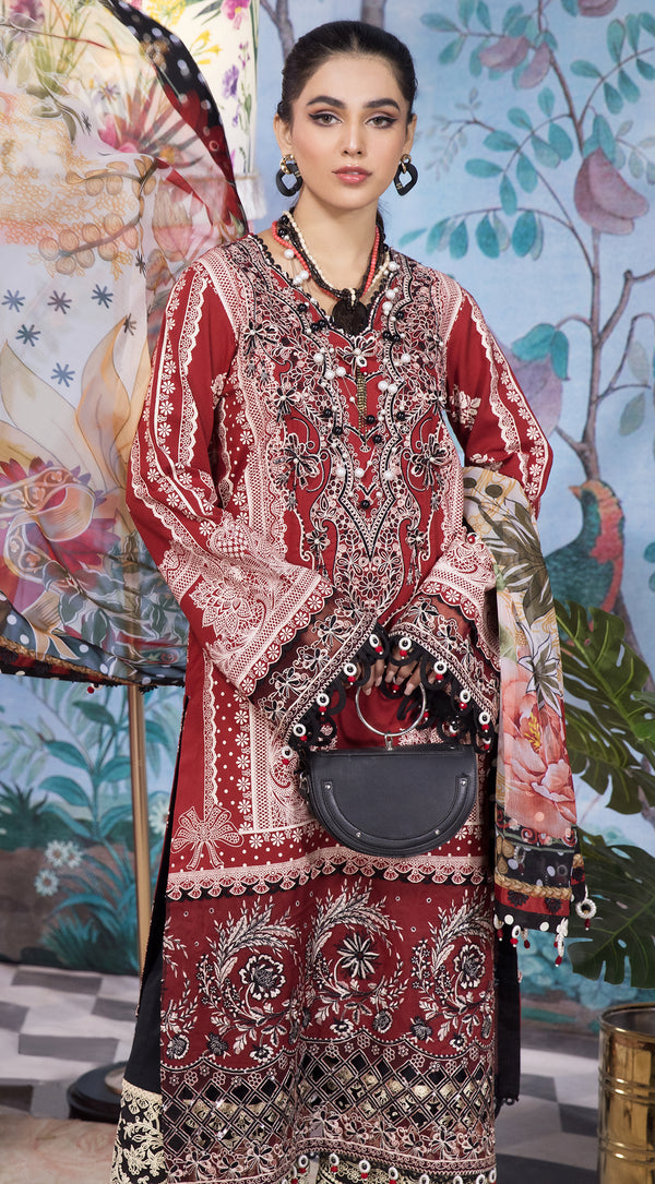 RAYNA  | Anaya VIVA by Kiran Chaudhry Embroidered Lawn '22 | Unstitched Embroidered Lawn Suits