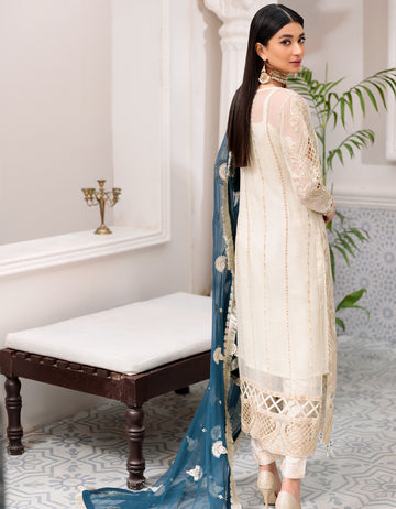 BL 305| Emaan Adeel Belle Robe Vol 3 | Unstitched Embroidered Luxury Chiffon Suits