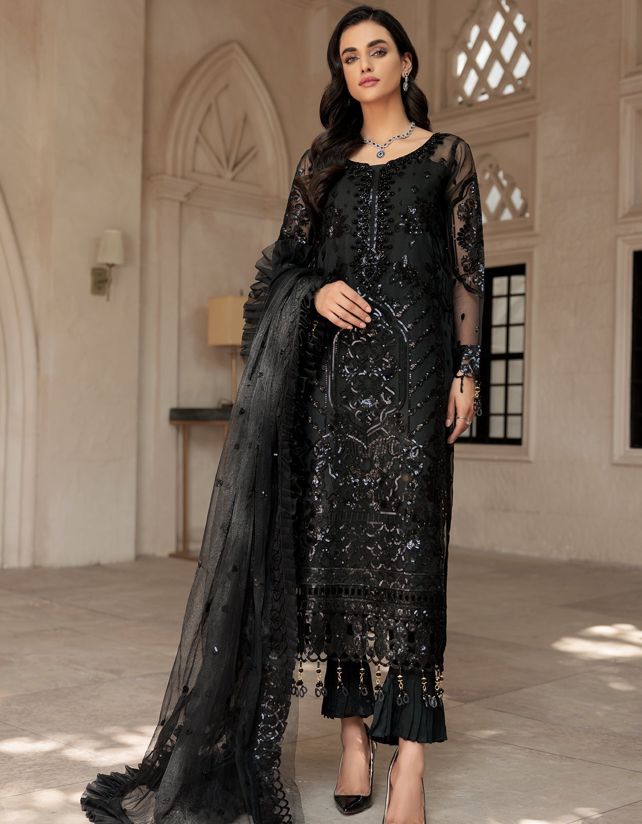 LF 501 | Emaan Adeel Le Festa Premium Collection 2022 Vol-5 |  Unstitched Embroidered Organza Suit