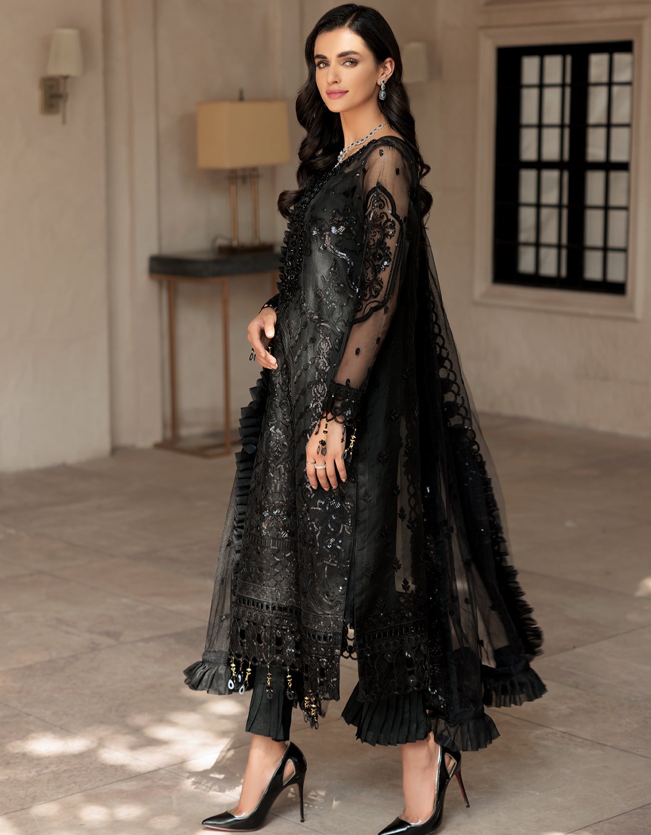 LF 501 | Emaan Adeel Le Festa Premium Collection 2022 Vol-5 |  Unstitched Embroidered Organza Suit