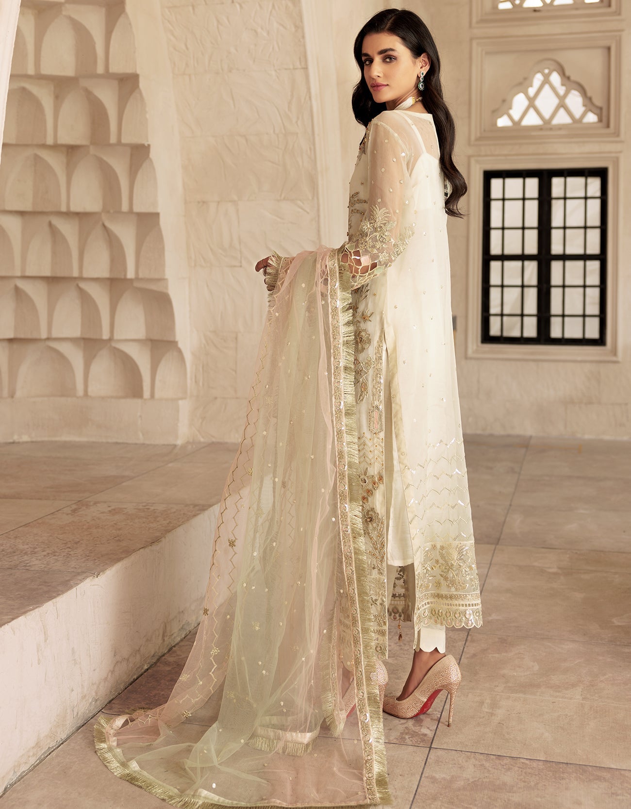 LF 508  | Emaan Adeel Le Festa Premium Collection 2022 Vol-5 |  Unstitched Embroidered Organza Suit