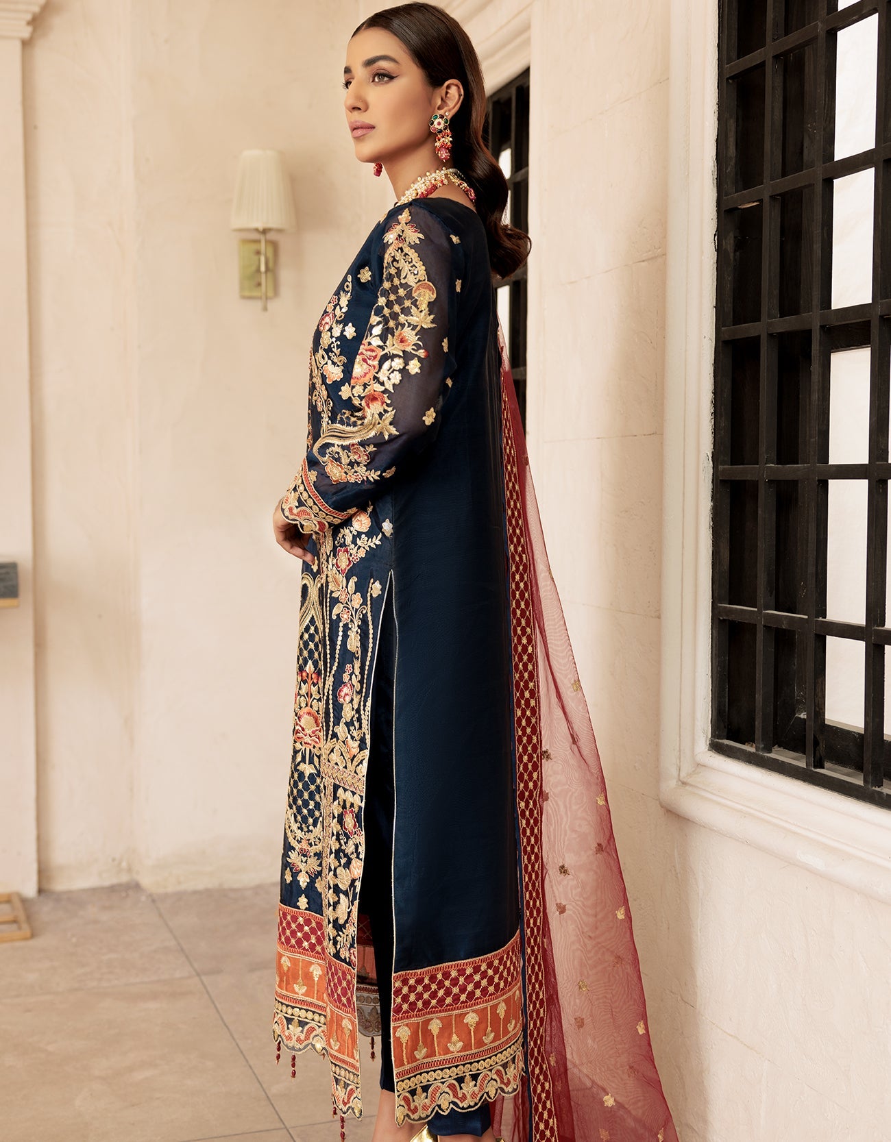 LF 509  | Emaan Adeel Le Festa Premium Collection 2022 Vol-5 |  Unstitched Embroidered Organza Suit