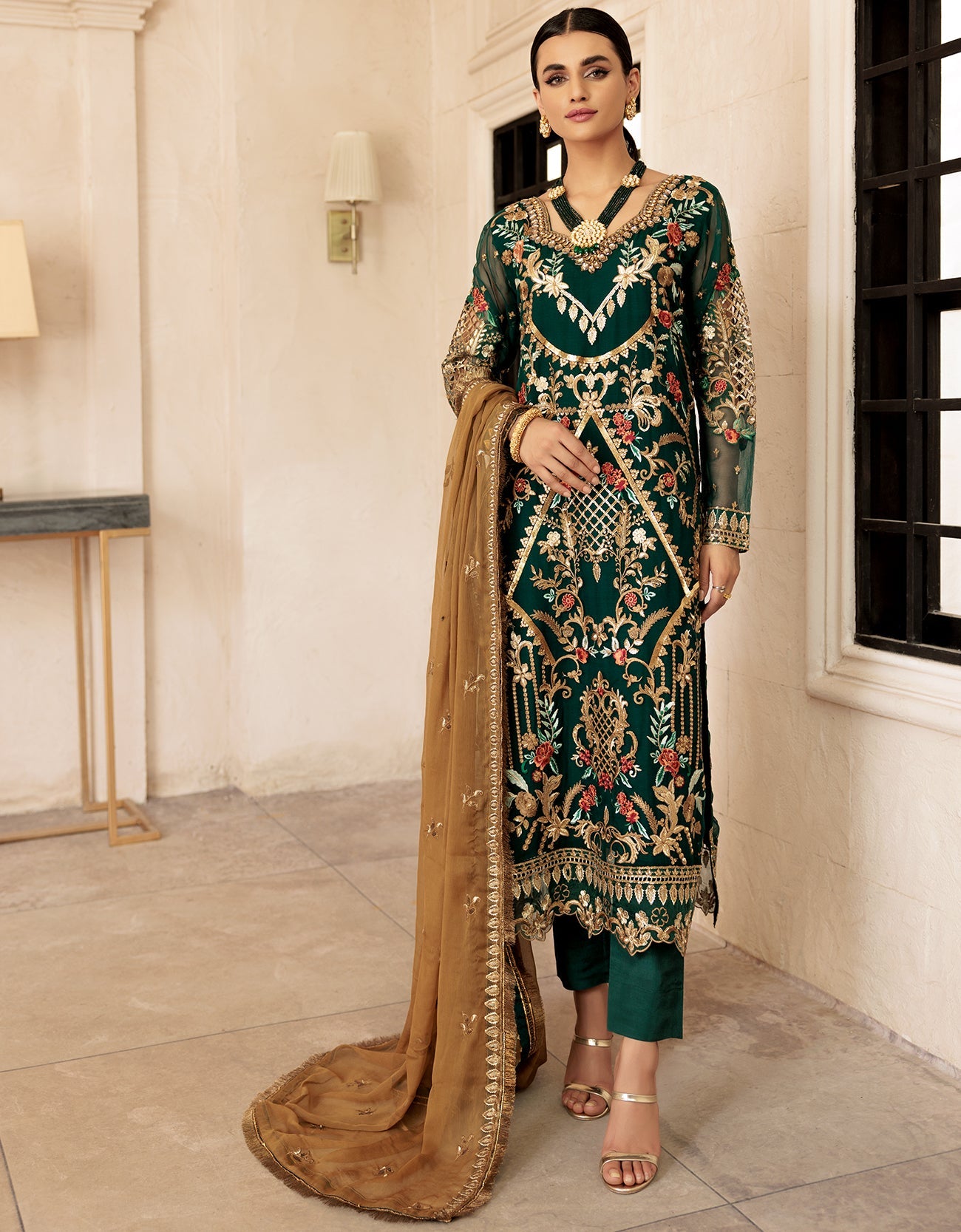 LF 510  | Emaan Adeel Le Festa Premium Collection 2022 Vol-5 |  Unstitched Embroidered Organza Suit