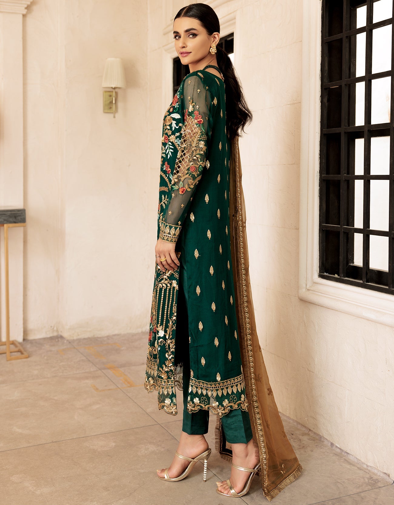 LF 510  | Emaan Adeel Le Festa Premium Collection 2022 Vol-5 |  Unstitched Embroidered Organza Suit