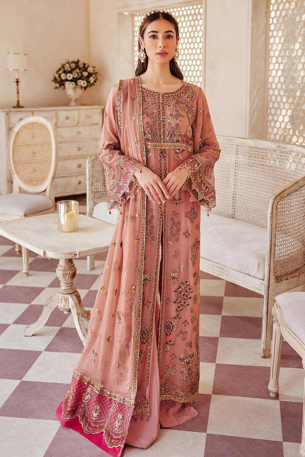 LX 05 | Collections Emaan Adeel Luxe Chiffon Collection 2023 | Unstitched and Stitched RTW Chiffon Embroidered Suits