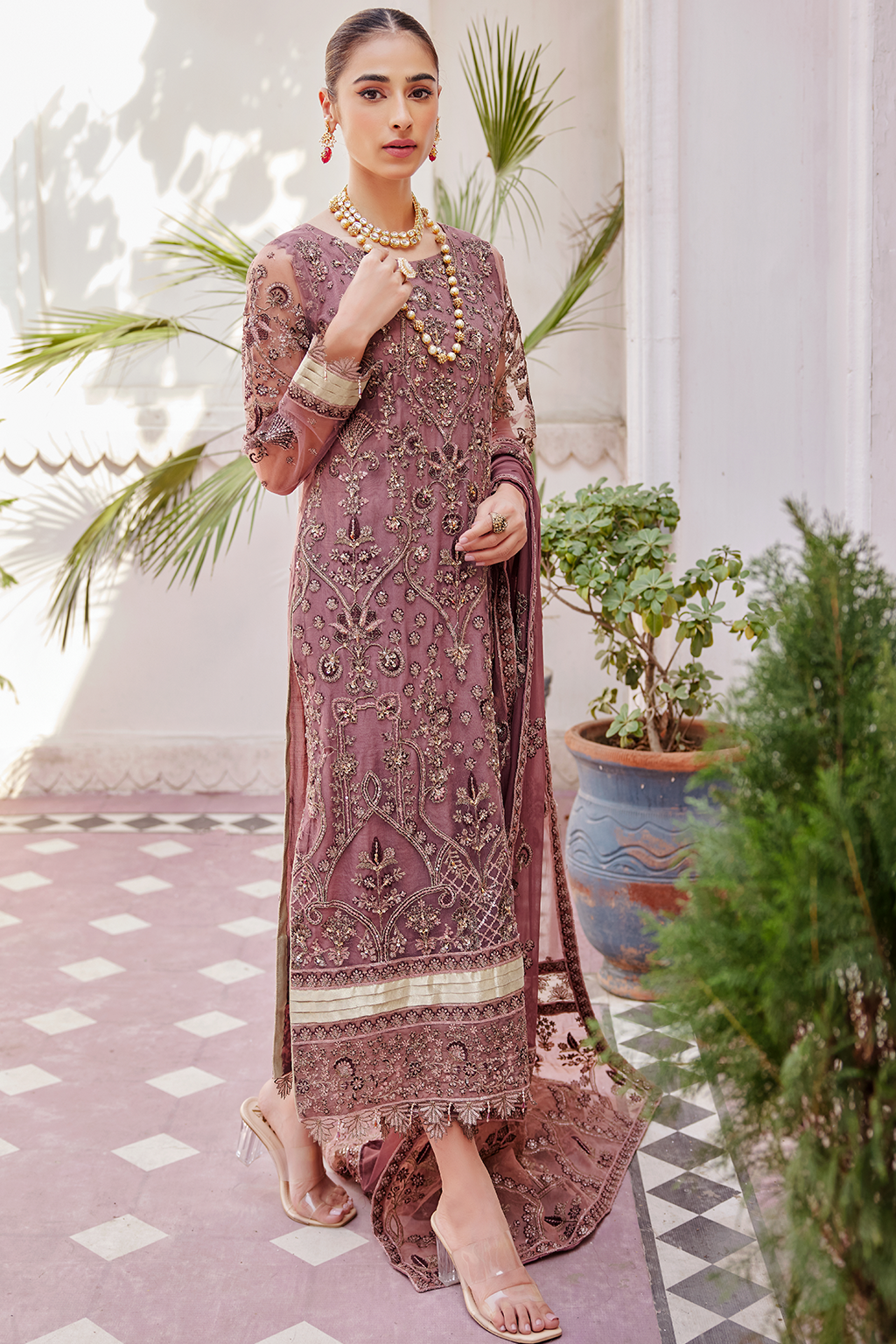 LX 10 | Collections Emaan Adeel Luxe Chiffon Collection 2023 | Unstitched and Stitched RTW Chiffon Embroidered Suits