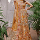 Tangerine Garnet | Mahgul The Empress's Dream Wedding Collection 2021 | Unstitched Embroidered Net Suits