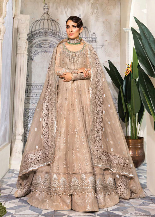 Nude Pink (BD-2406) | Maria B Mbroidered Heritage Edition 2022 | Unstitched Embroidered Chiffon Suits