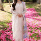 ECF-03 SNOW WHITE |  Elaf Premium festive Chikankari collection2023