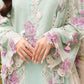 ELF-2 Aqua | Elaf Luxury Festive Lawn Collection 2022 | Unstitched Embroidered Lawn Suits