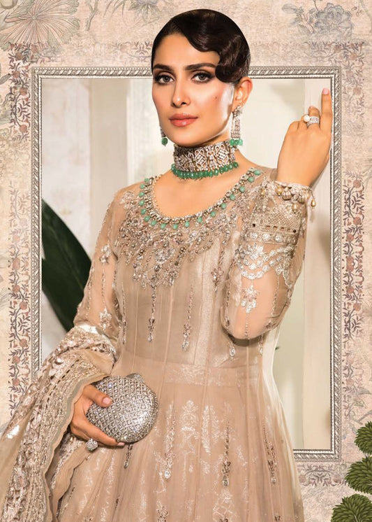 Nude Pink (BD-2406) | Maria B Mbroidered Heritage Edition 2022 | Unstitched Embroidered Chiffon Suits
