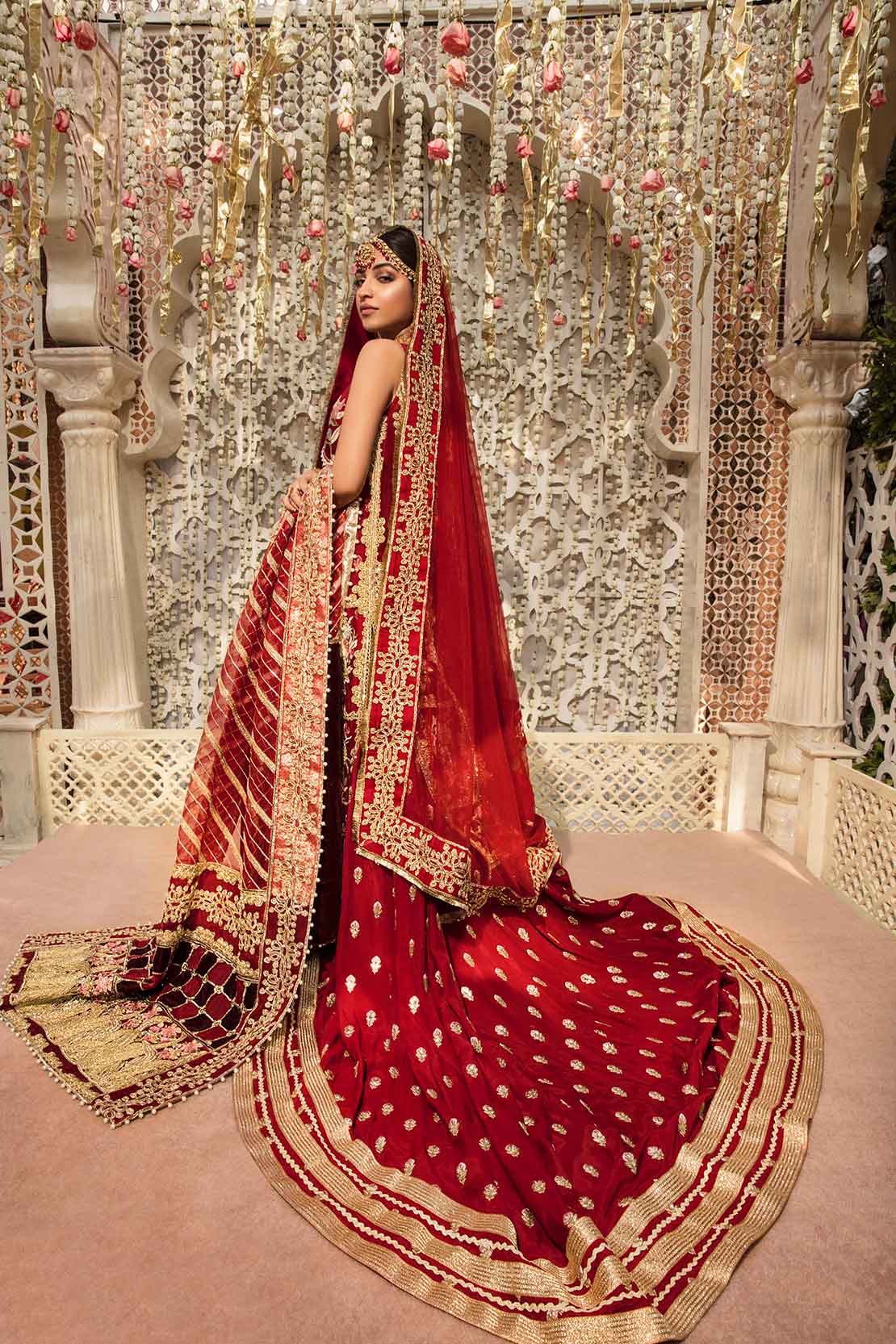 2A STORIES OF NAQSHI - SCARLET | Crimson X Saira Shakira Wedding Collection '22 | Unstitched Embroidered Velvet Suits