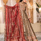 Burnt Gold and Maroon (BD-2401) | Maria B Mbroidered Heritage Edition 2022 | Unstitched Embroidered Net Suits