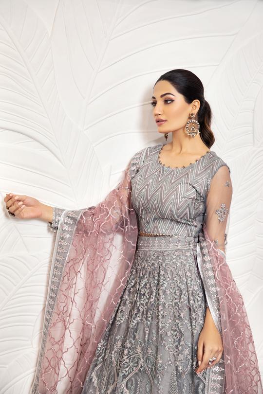 Bella Rose | Alizeh Royale De Luxe Collection | Unstitched Embroidered Chiffon Suits