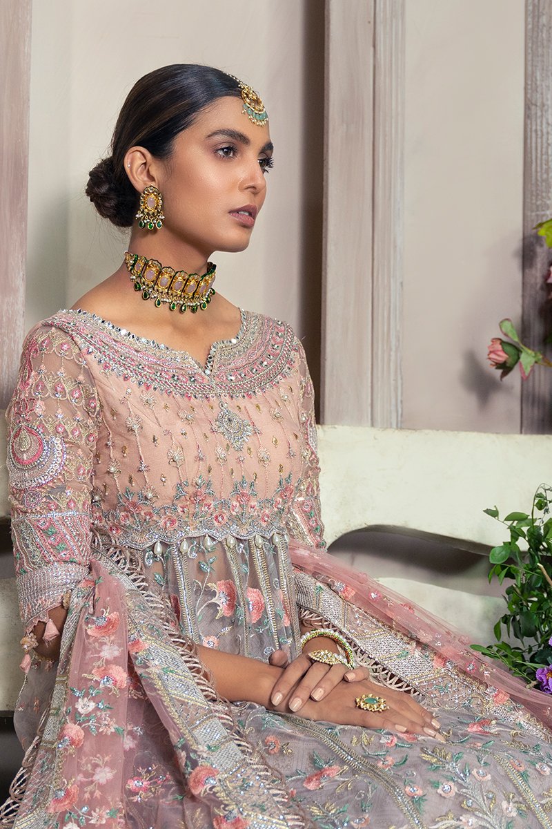 AMETHYST BLOOM | Mahgul The Empress's Dream Wedding Collection 2021 | Unstitched Embroidered Net Suits