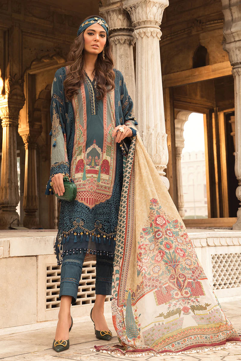 D-2213-A | Maria B Mein Teri Aan Lawn Summer Collection 22 | Unstitched Embroidered  Lawn Suits