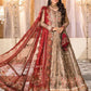 Burnt Gold and Maroon (BD-2401) | Maria B Mbroidered Heritage Edition 2022 | Unstitched Embroidered Net Suits