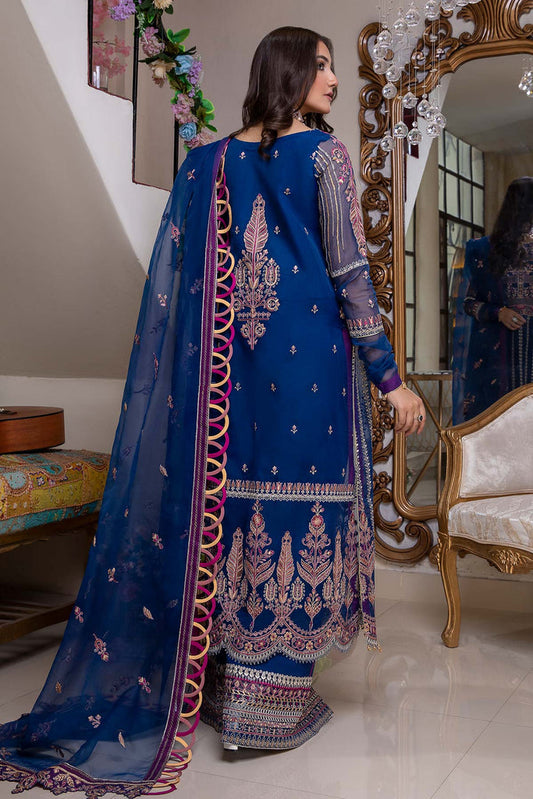 CHM-03 | Charizma Chimmer Chiffon Collection 2022 Vol 1 | Unstitched Embroidered Chiffon Suits