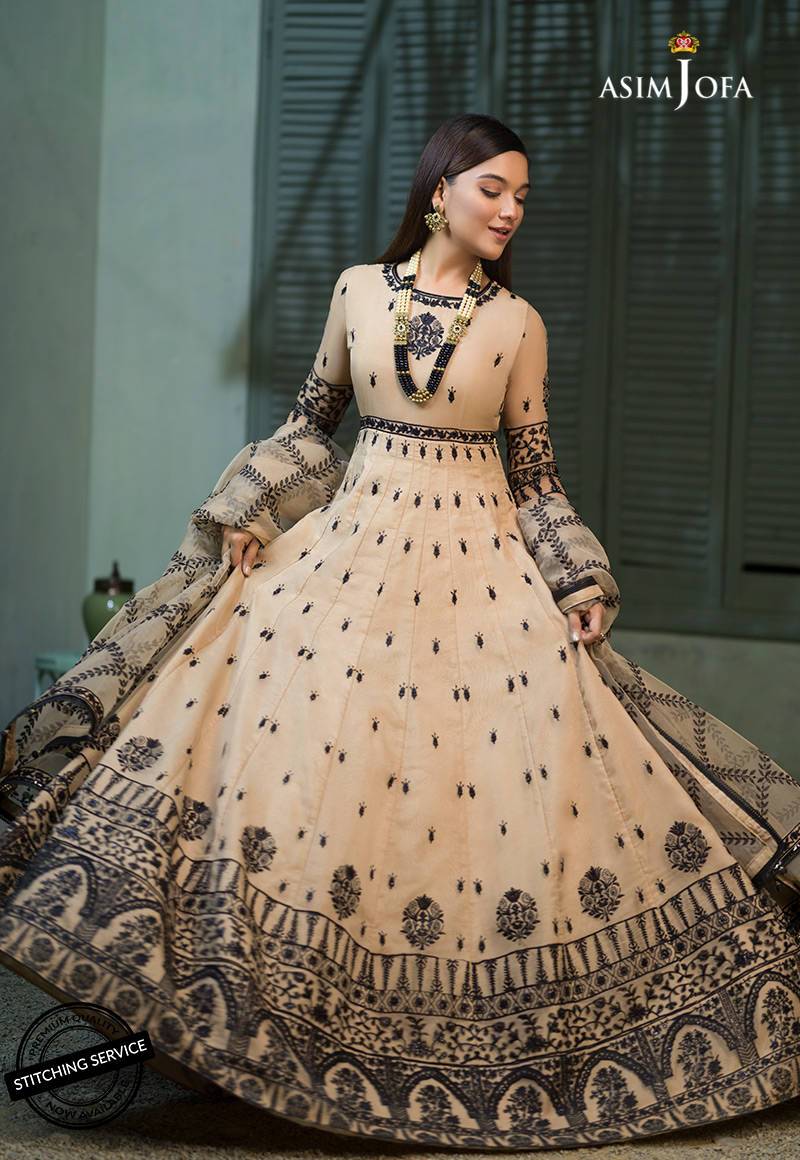AJFC-52 | Asim Jofa Jashn Collection 2021 | Unstitched Organza Suit