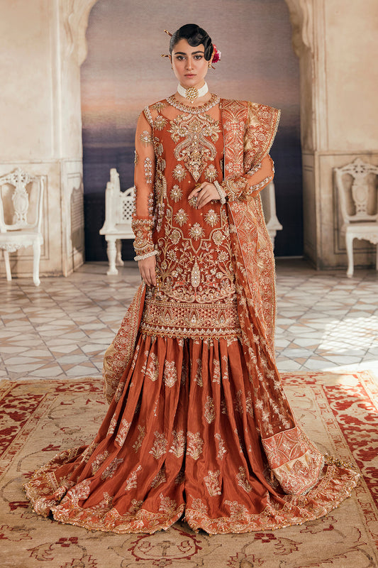Rangreza | Afrozeh Brides Collection 2022 | Stitched Unstitched Embroidered Net Bridal Suit