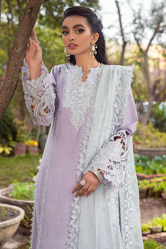 LAVENDER MCP-07 | Mushq Summer Bloom Casual Pret ‘22 | Unstitched Embroidered Cotton Net Suits