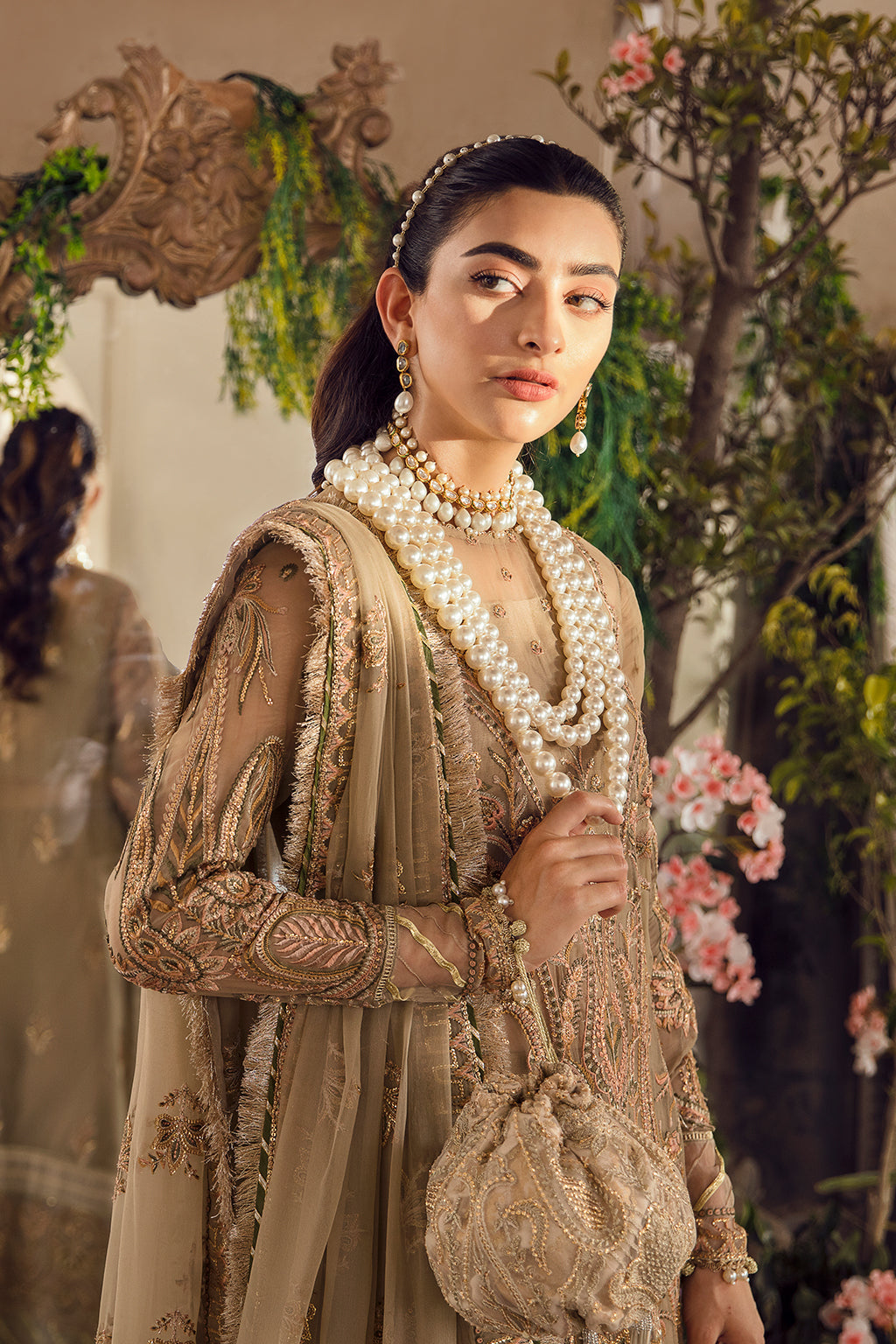 AYZAL | Afrozeh La Fuchsia Wedding Edition 2022 | Unstitched Embroidered Chiffon Suits