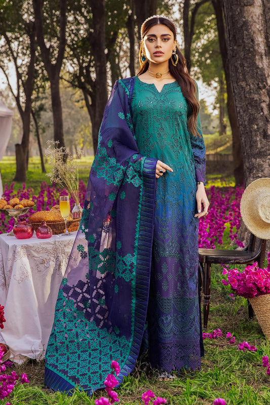LYNA NI-31 | Nureh Blooming Summers Exclusive  Luxury Lawn Collection 2022 | Unstitched Embroidered Lawn Suits