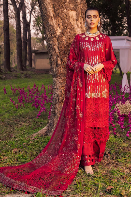 EZMA NI-28 | Nureh Blooming Summers Exclusive  Luxury Lawn Collection 2022 | Unstitched Embroidered Lawn Suits