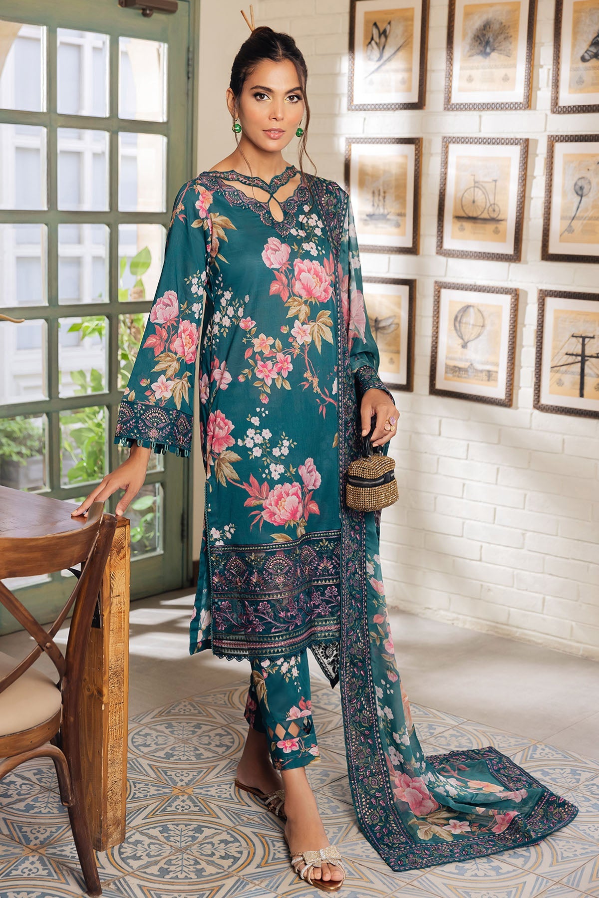 GL-06 | NUREH Women Unstitched Collection2023