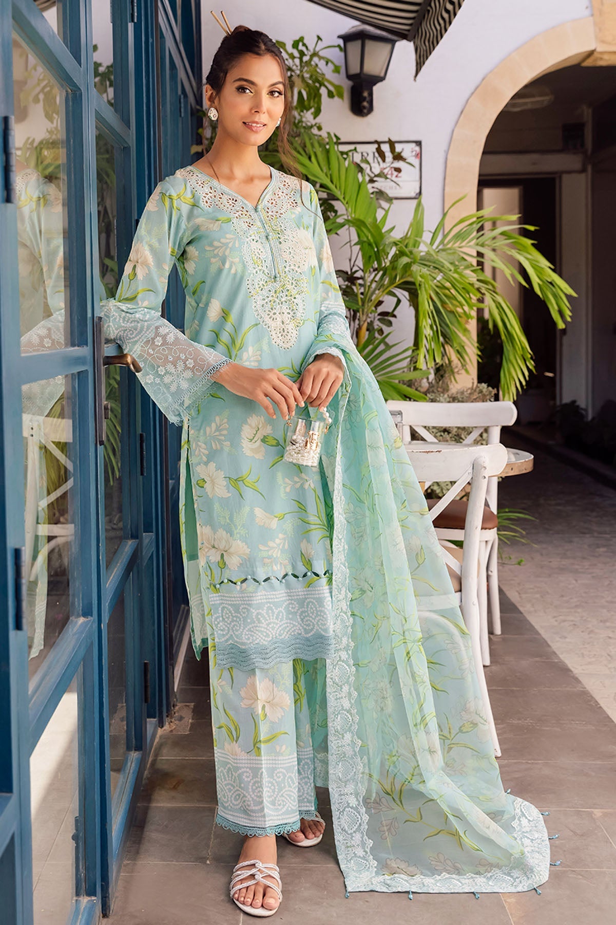 GL-05V | NUREH Women Unstitched Collection2023