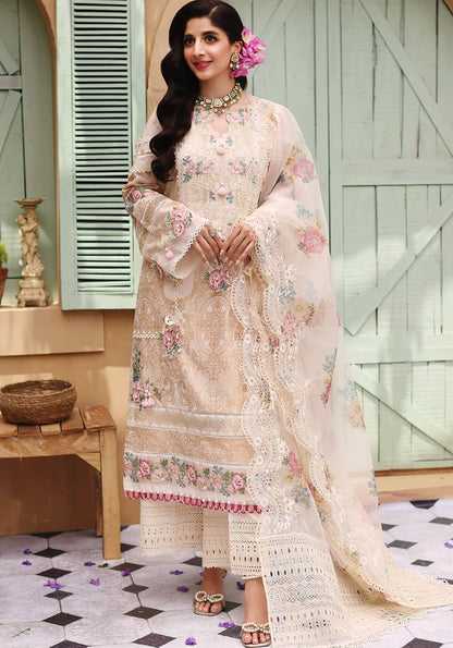 ELF-1 Damask | Elaf Luxury Festive Lawn Collection 2022 | Unstitched Embroidered Lawn Suits