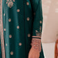 Teal Sage | Farasha Mehak Festive Lawn SS 23 | Unstitched Embroidered Collection