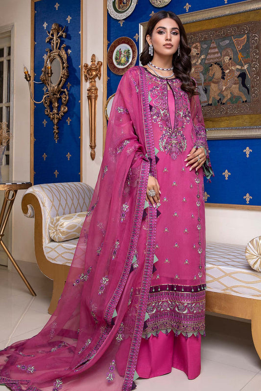 CHM-04 | Charizma Chimmer Chiffon Collection 2022 Vol 1 | Unstitched Embroidered Chiffon Suits