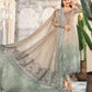 Coffee and Smoked Blue (BD-2405) | Maria B Mbroidered Heritage Edition 2022 | Unstitched Embroidered Chiffon Suits