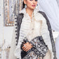 EL-22-05-Off White and Black | Maria.B. Lawn Eid Collection 2022 | Unstitched Embroidered Lawn Suit