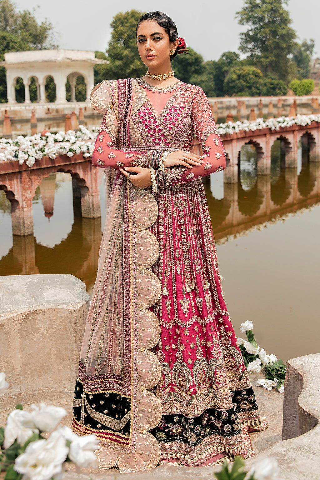Jabeen | Afrozeh Brides Collection 2022 | Stitched Unstitched Embroidered Net Bridal Suit