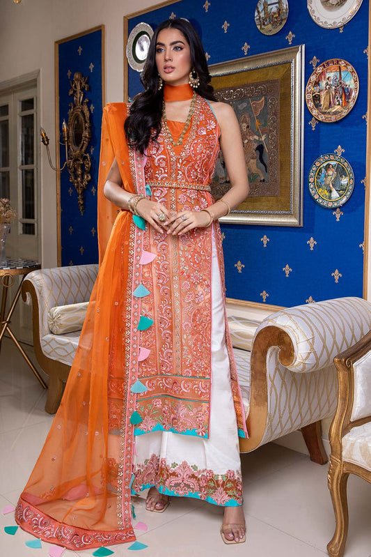CHM-05 | Charizma Chimmer Chiffon Collection 2022 Vol 1 | Unstitched Embroidered Chiffon Suits