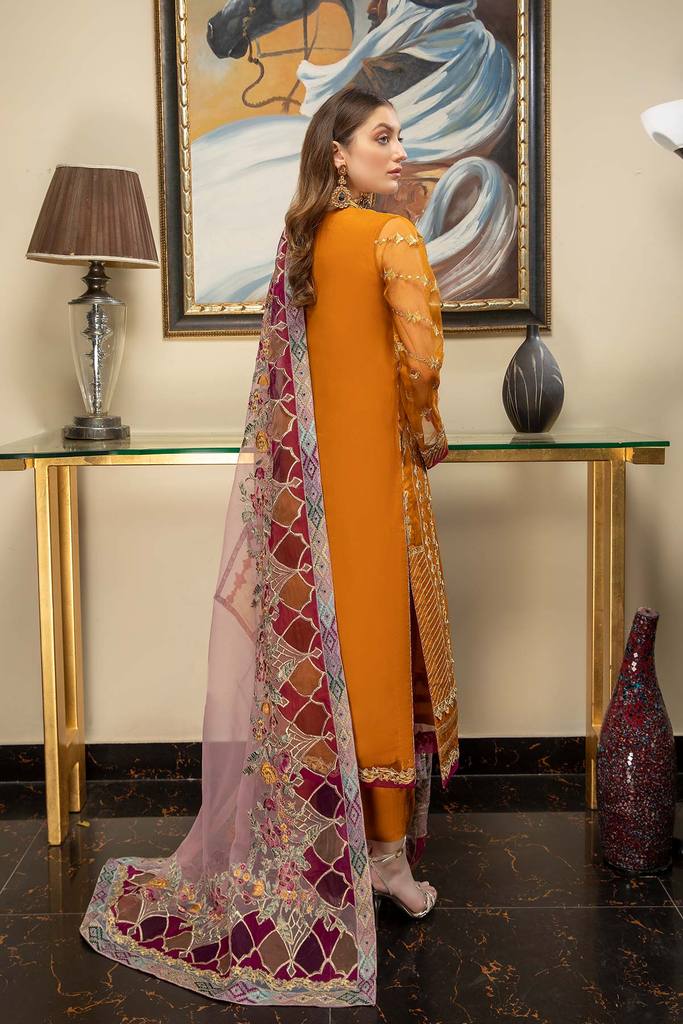 DD-05 | Charizma Diamond Dust Luxury Collection Vol 2 | Unstitched Embroidered Organza Suit