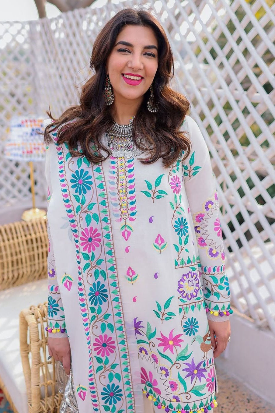 URSIYA (ZL22-07 B) | Zaha Summer Lawn Collection 2022 | Unstitched Embroidered Lawn Suits