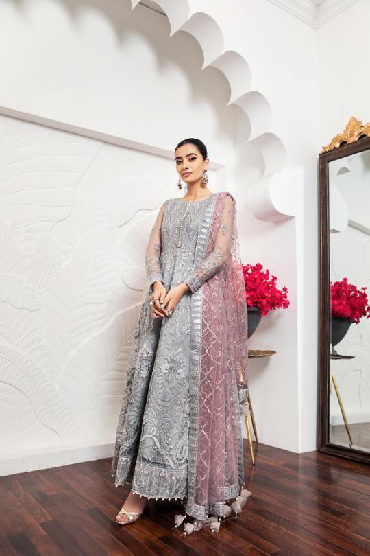 Bella Rose | Alizeh Royale De Luxe Collection | Unstitched Embroidered Chiffon Suits