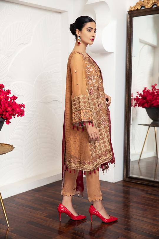 Topacia | Alizeh Royale De Luxe Collection | Unstitched Embroidered Chiffon Suits