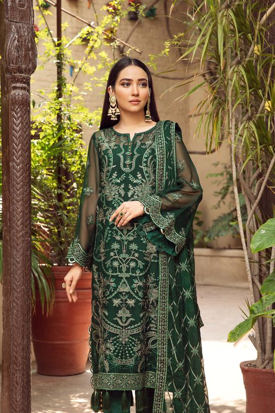 Gul | Alizeh Embroidered Chiffon Festive Collection Shahtaj | Unstitched Embroidered Chiffon Suits