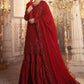 BD-2305 Ruby Red | Maria B Mbroidered Winter Wedding Collection 2021 | Unstitched Embroidered Suits