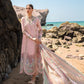 Summer Rosettes Watermelon Pink | Crimson Luxury Lawn Collection 2023 | Unstitched Embroidered Lawn Suits