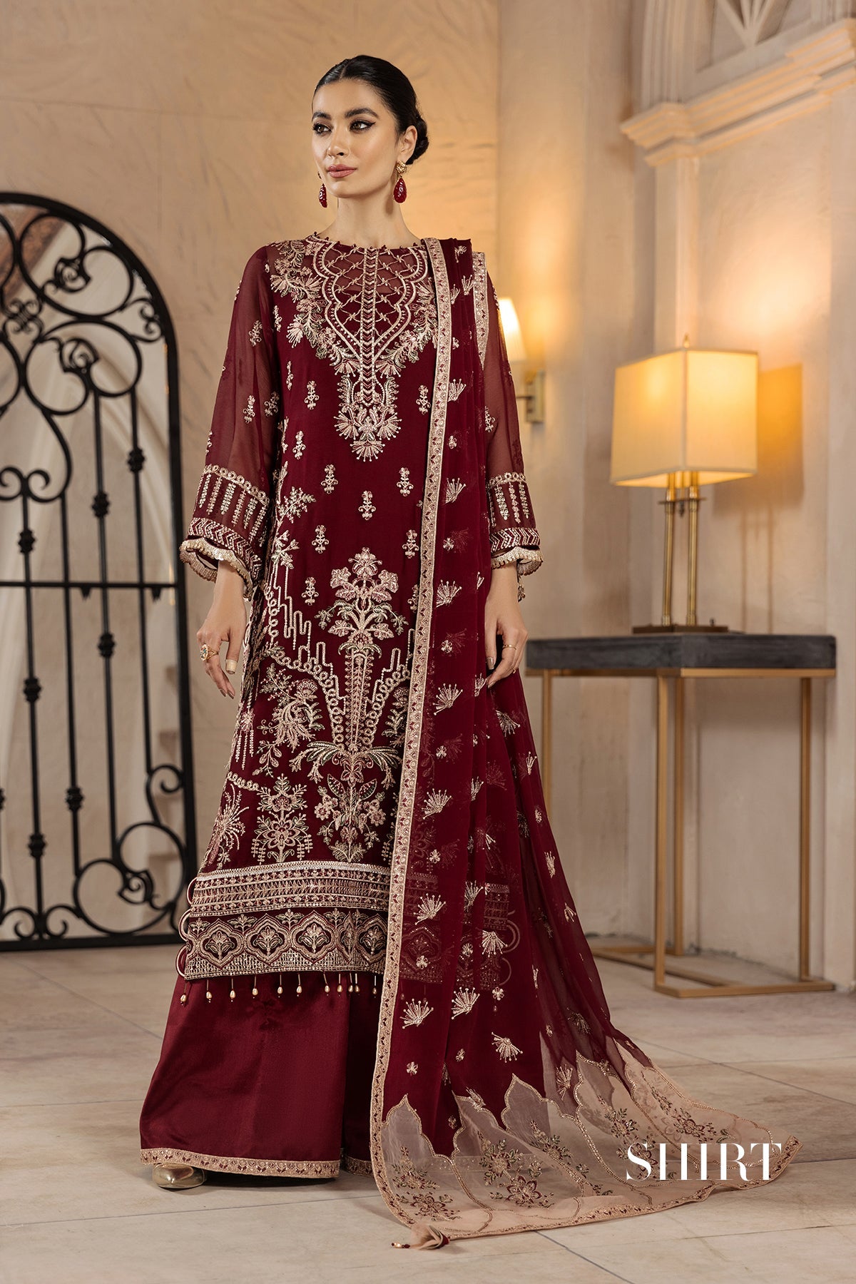 Gulay  | Alizeh Fashion Muhtesem Festive Collection 2022 | Unstitched Embroidered Chiffon Suits