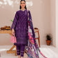 Purple Aura| Farasha Mehak Festive Lawn SS 23 | Unstitched Embroidered Collection