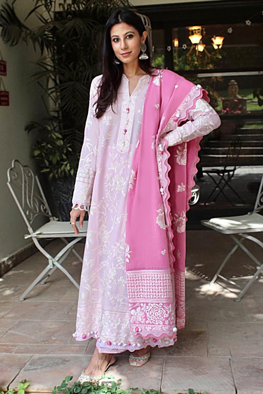 FERESHTEH (ZL22-01 A) | Zaha Summer Lawn Collection 2022 | Unstitched Embroidered Lawn Suits