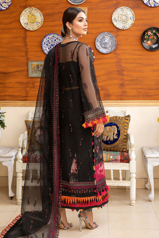 CHM-07 | Charizma Chimmer Chiffon Collection 2022 Vol 1 | Unstitched Embroidered Chiffon Suits